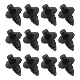 Be In Your Mind 50Pcs Vehicle Bumper Side Skirt Sills Trim Clips Plastic Push-Type Rivets Fasteners 96057846 Fits 7mm Hole Black Plastic