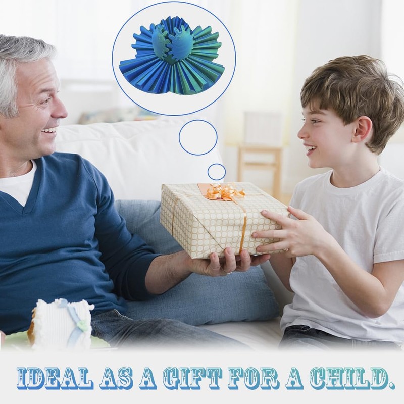 ZPSOSPZ 3D Printed Gear Ball,Gear Ball Spin Ball Cube Fidget