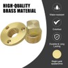 MiOYOOW 2-Piece Solid Drain Plug Set, Brass Drain Marine Boat