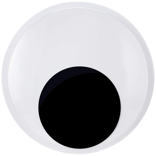 Allures & Illusions Giant Googly Eyes - Set of 2,Black, White, 7" Diameter