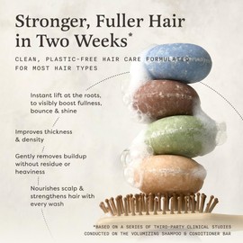 The Earthling Co. Shampoo Bar - Promote Hair Growth, Strengthen & Volumize All Hair Types-Paraben Free formula w/Natural Ingredients for Dry Hair (Sweet Sandalwood, 3 oz)