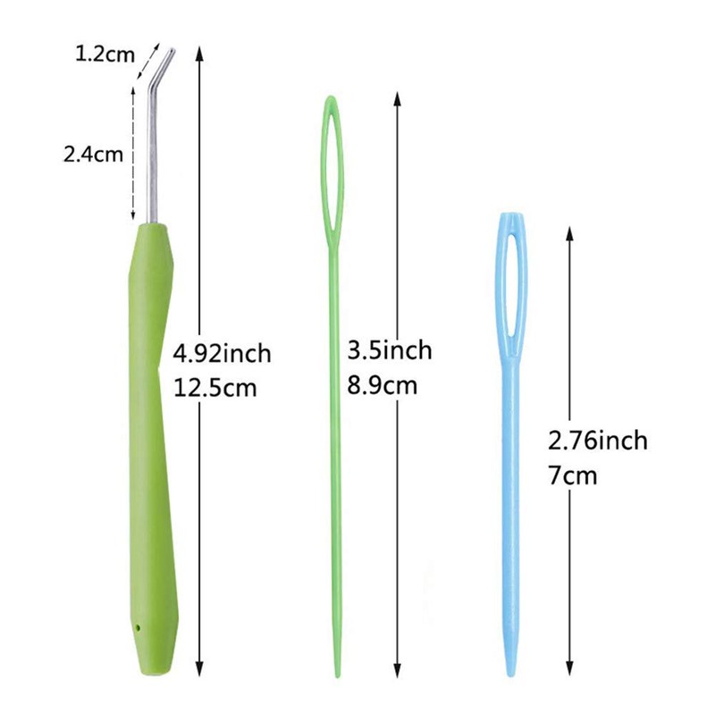 4 Sets Knitting Loom Hooks, Crochet Hook Set with 8