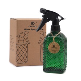 OFFIDIX OFFIDIX Fine Mist Plant Mister,Handheld Pressure Glass Spray Bottles,Watering Can with Adjustable Nozzle for Outdoor Indoor Gardening and Cleaning Work (Green)