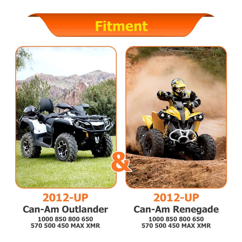 WeiSen UTV 2" Rear Receiver Hitch Compatible with Can-Am Outlander