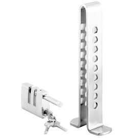 weyleity 9 Holes Brake Pedal Lock | Anti-Theft Clutch Safety Lock Car Brake Pedal Security Lock Tool with 3 Keys Auto Stainless Steel Clutch Lock