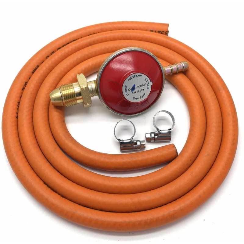 continental products Propane Gas Regulator 37Mbar With 2M Hose &