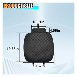 LAINLOY Car Seat Cover, Universal Four Seasons Car Seat Cushion, Comfortable Car Front Seat Protector with Storage Pocket, Breathable Interior Accessories Pad for Car, Truck, SUV (Black)