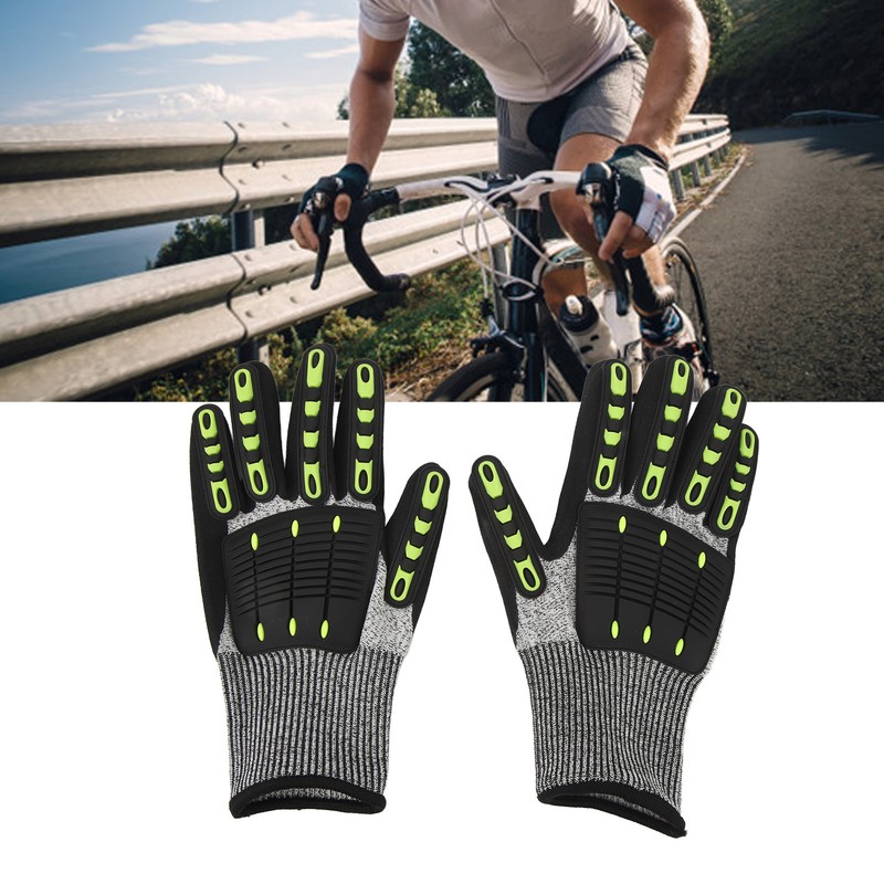 1 Pair Cut Resistant TPR Protective Impact Gloves Men Women