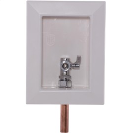 Holdrite Appliance Fixture Outlet Box with 3/8 Inch OD Compression Outlet, Pre-Assembled, 1/2 Inch CTS Copper Tailpiece, HR-AF-M-1