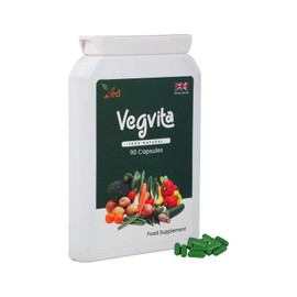 VED Balance of Veggies Supplements, Fresh Superfood Formula with Vitamins and Minerals from Vegetables, 90 Vegan Capsules (Pack of 1)