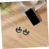 TEHAUX 1 Pair Interphone Replaceable Rubber Earpiece Inserts for Comfortable