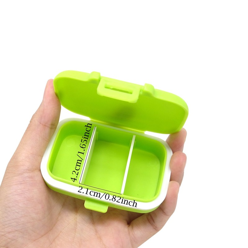 Honbay 2PCS Vitamin Organizer Box Portable Small Pill Case with
