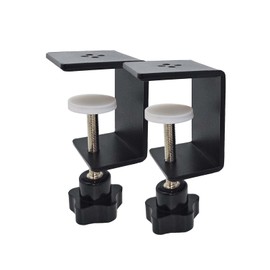 Jhanw 2 Pack Heavy Duty C Clamp & Desk Clamp | Wide Jaw Metal Woodworking Clamps, Adjustable Shelf Clamps for Desk Extension/Panel Work (Sturdy Multi-Purpose Clamping Tool)