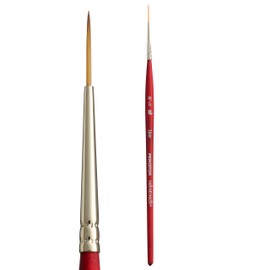 Princeton Velvetouch, Series 3950, Paint Brush for Acrylic, Oil and Watercolor, Liner, 10/0
