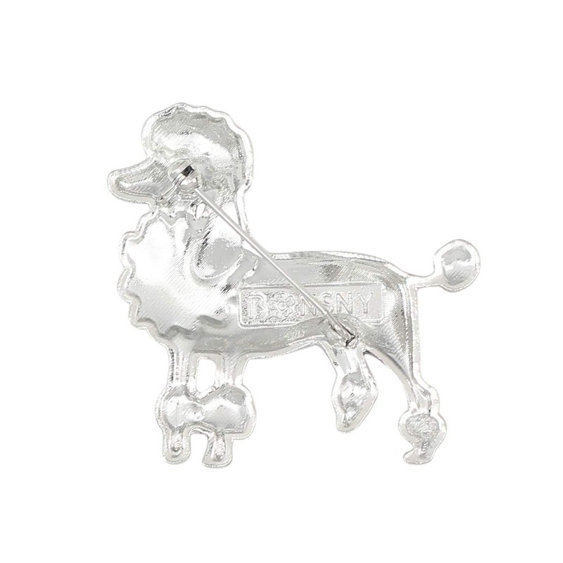 NEWEI broche de aleación esmaltada con forma de caniche para