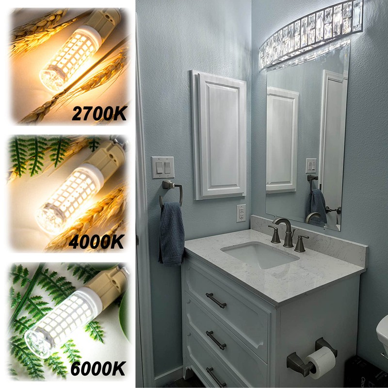ALIDE E12 75 Watt Replacement LED Candelabra Bulbs C7,6000K Daylight