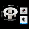 4-Pack Sink Circular Overflow Hollow Ring,Overflow Drain Cover,Kitchen Bathroom Sink