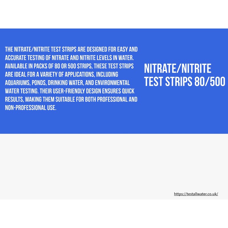 J-QUANT Nitrate/Nitrite Test Strips 80/500 from Test All Water
