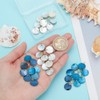 PH PandaHall Pack of 4 2 Colours Shell Charm Pendant