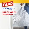 Glad ForceFlex Tall Kitchen Drawstring Trash Bags, 13 Gallon, 45