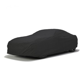 DaShield SoftTec Indoor Satin Car Cover for Nissan 300ZX 1988-2000 Fairlady Z Semi Custom Fit Elastic Stretchy Flexible High-end Luxury Dust Protection-Black