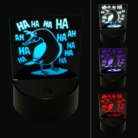 Sniggle Sloth Seagull Laughing Out Loud 3D Illusion LED Night Light Sign Nightstand Desk Lamp