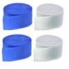 Blue and White Crepe Paper Streamers (2 Rolls Each Color)