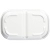 Maruki Koguma-chan Square Two Partition Plate, Small, J31 KO