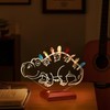 CoolGift Mart Light Up Guitar Pick Holder, Acrylic Dinosaur Pick