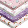 FIGEPO 4 Pack Baby Girl ack N Play Mini Crib
