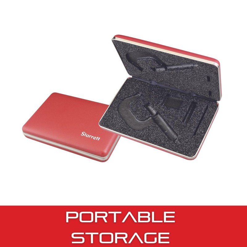 Starrett Deluxe Padded Case Protects Micrometers, Durable & Lightweight -