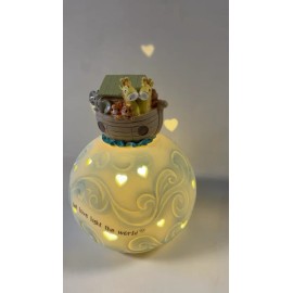 Precious Moments NOAH's ARK Night Light-Up Projector Figurine Xmas WATCH VIDEO