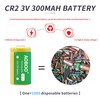 AOBOO Rechargeable Battery, 3V CR2 Battery, Household Battery Suitable for
