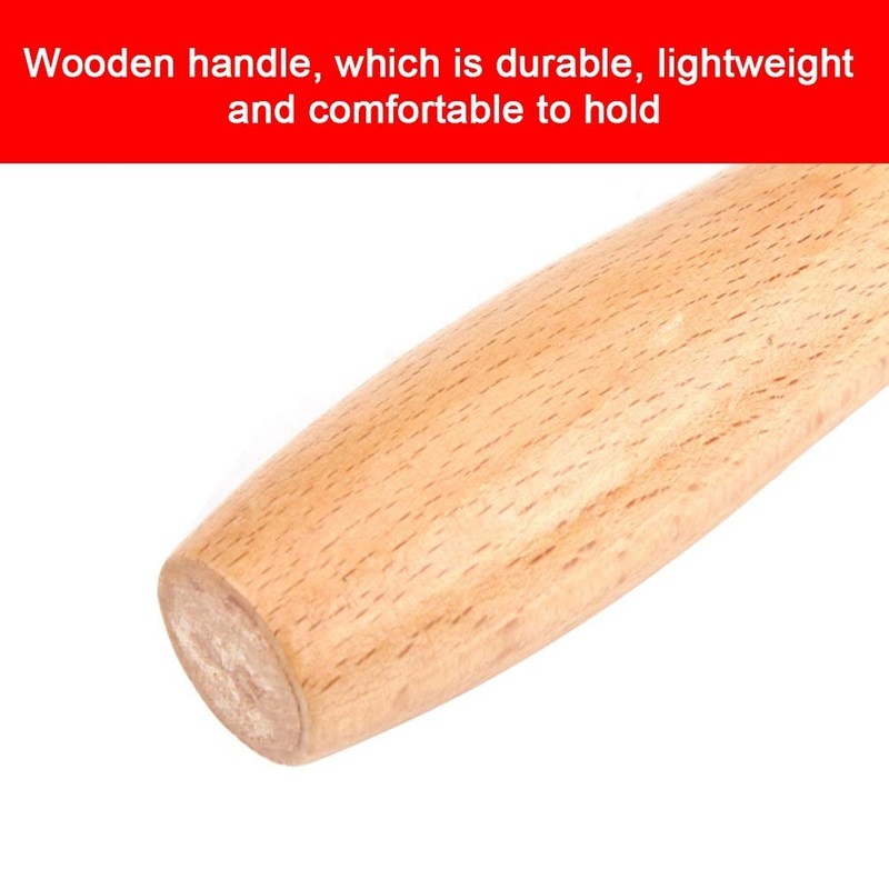 DEWIN Motorcycle Tyre Patch Roller, Roller Tool Car Wheel Wooden