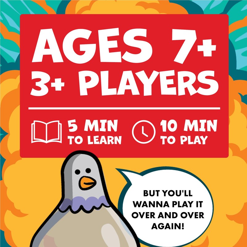 Exploding Kittens Presents Exploding Pigeon - Hilarious Fast-Paced Party Game