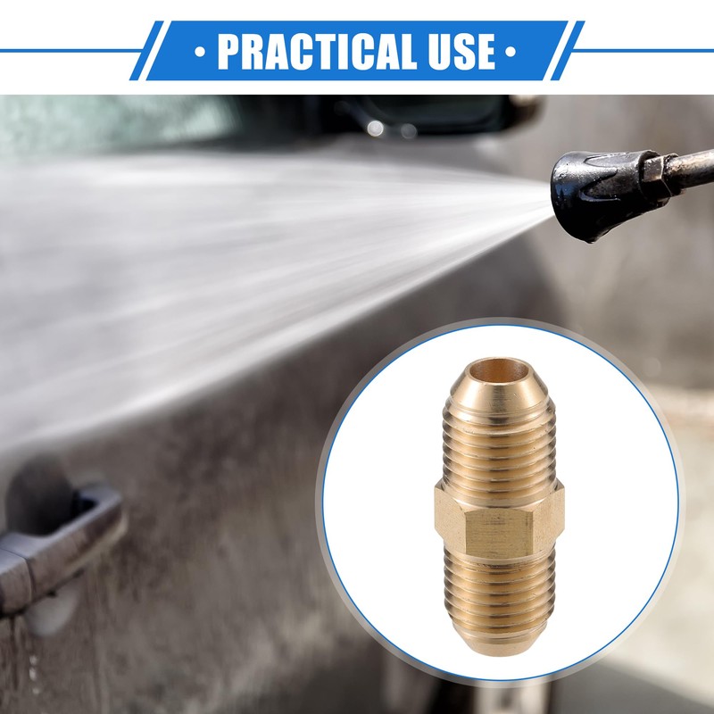 VekAuto Pressure Washer Connector, M14x1.5 Male Adapter Brass Screw Hose
