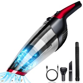 Fityou Handheld Vacuum Cleaner Cordless, Rechargeable (USB Charge), Powerful Suction Cleaner, Portable Hand Vacuum for Pet Hair Home and Car Cleaning, Wet & Dry