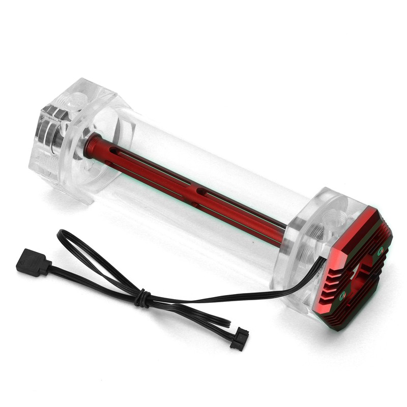 Water Cooling Tank Symphony RGB Lighting Effect Transparent Hex Computer