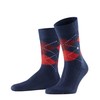 Burlington Men's Preston Calf Socks, Blue (Stahlblau), 6.5-11 (Manufacturer Size: