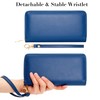 VOCUS Womens Wristlet Wallet Zip Around Clutch Wallet Large RFID