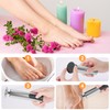 Jianyana 2 in 1 Electric Foot File, 6-Speed Pedicure Sets