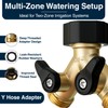 DBR Tech® Heavy Duty 2 Way Hose Splitter (Premium Brass