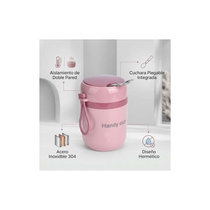 Yosoo Health Gear Copa Aislada, Frasco de Alimentos de Acero