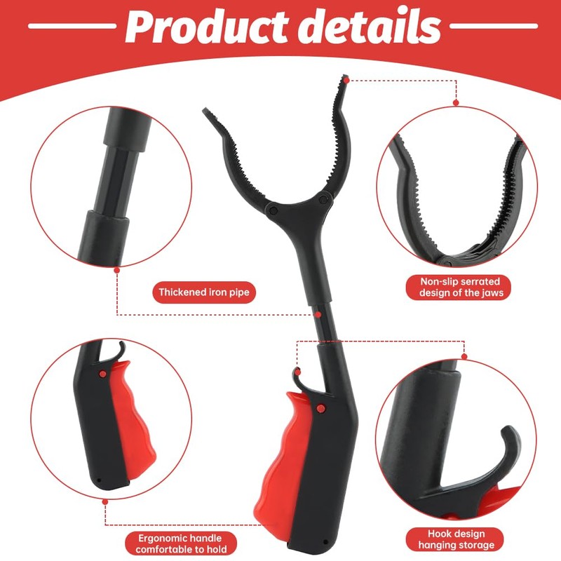 Trash Grabber Tool 4pcs 30cm 12inch Short Grabber Reacher Tool