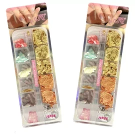 Dbmb Decoración De Hoja De Oro Y Concha Nácar Colores 2 Pack