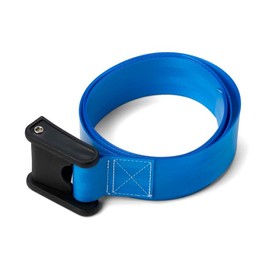 Medline Gait Belt, Mobility Aid, Helps Transferring Mobility Challenged Individuals, 2" X 60", Blue, Wipe Clean, Polyurethane Coating, Durable, 1 Each