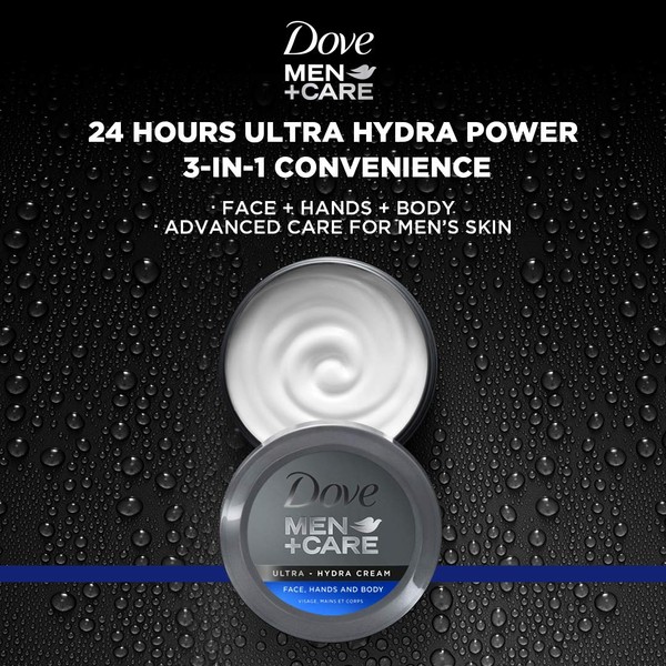 Dove Dove Men+Care Ultra-Hydra Cream with 24 Hour Moisturization, 2.53