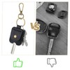 Gjinxi 2PCS Leather Car Key Sleeve, Vintage Broken Loop Replacement