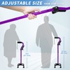 Adjustable Walking Cane for Men & Women with 4-Pronged Base