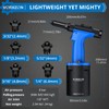 VORXEON Self Suction Pneumatic Rivet Gun Kit 3/32" - 1/4"